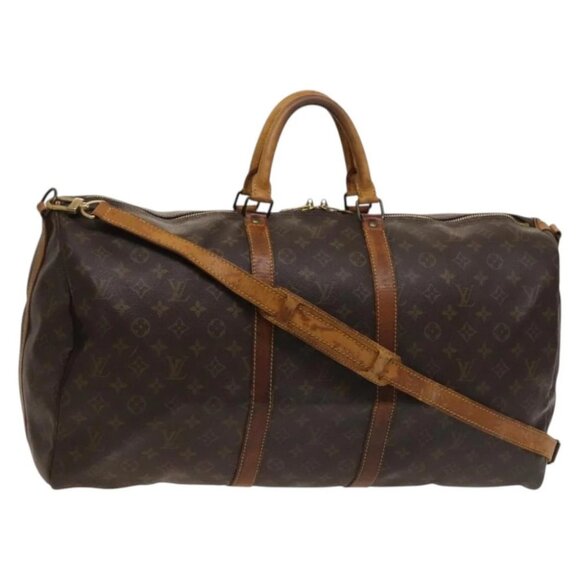 LOUIS VUITTON Monogram Keepall Bandouliere 55 Boston Bag - Picture 1 of 16